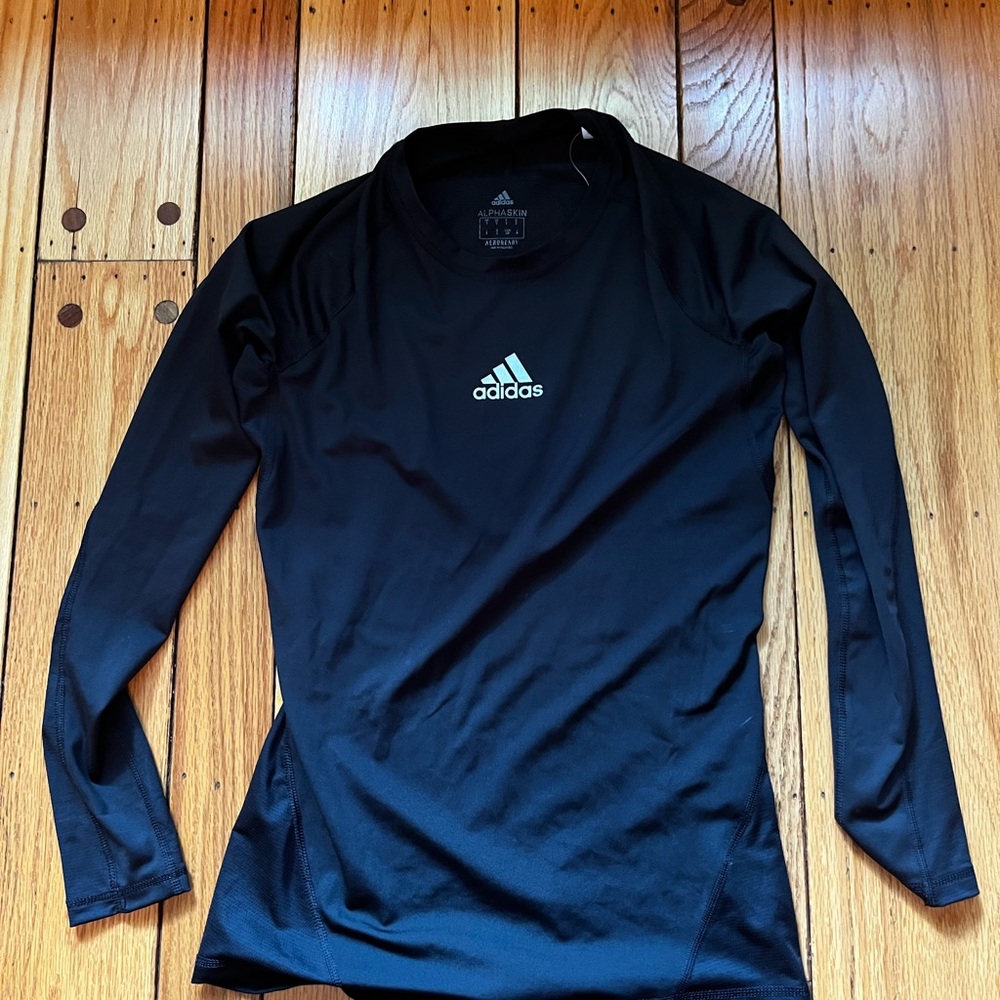 Adidas Black Alphaskin long sleeve tShirt , new without tags